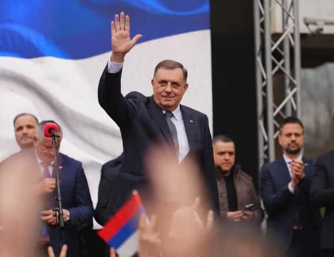 Pro-Russia Bosnian Serb President Dodik sentenced for separatist actions