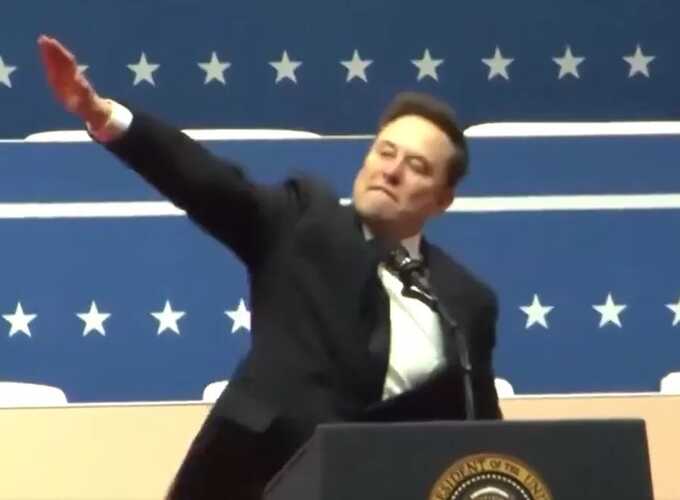 Elon Musk sensationally insists his ’Nazi salute’ was intended ’with positive spirit’