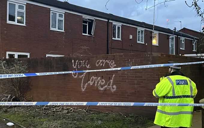 The fire happened in a house in Gateshead Close in the Rusholme area of south Manchester