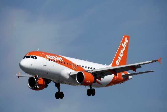 An EasyJet aircraft. Pic: Sky News