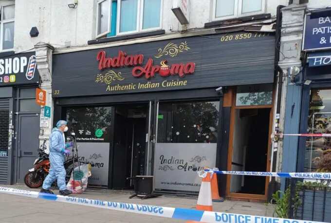 Ilford restaurant blaze: teenager and man held on suspicion of arson