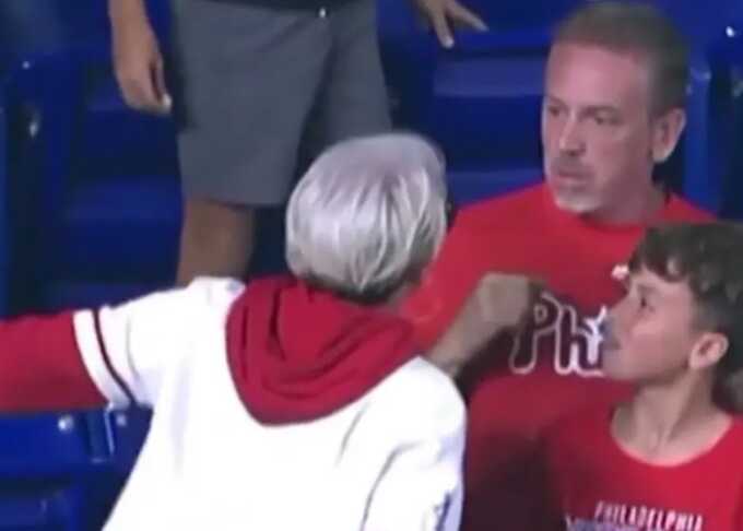 Viral outrage after Phillies fan sparks scene, snatches home run souvenir from child