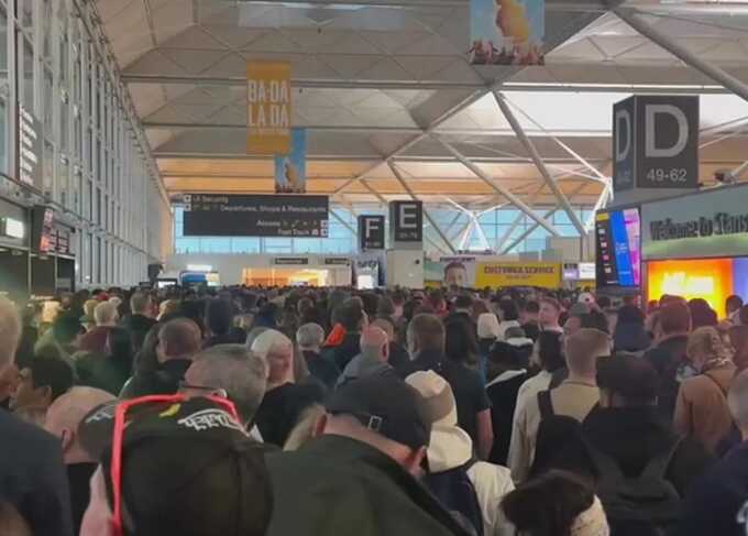Stansted passengers warned of delays following departure lounge fire