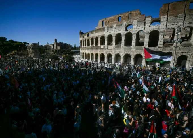 Massive pro-Palestinian rallies sweep across Europe demanding Gaza ceasefire