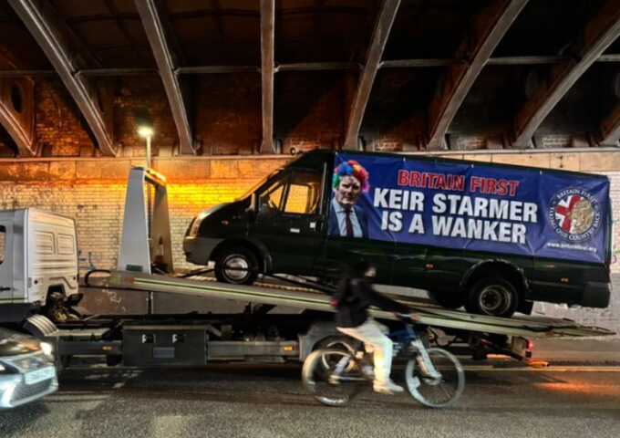 Police impound Britain First ‘battle bus’ after repeated offensive displays