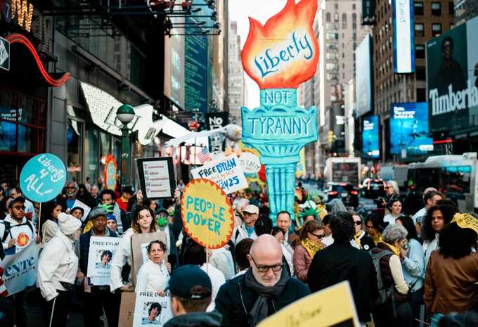 Millions set to join ‘No Kings’ anti-Trump protests across US