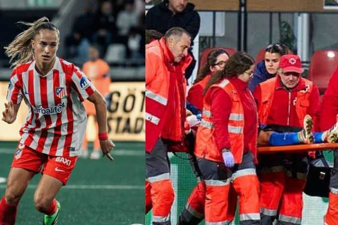 Andrea Medina suffers serious head injury in Atletico Madrid’s Champions League tie