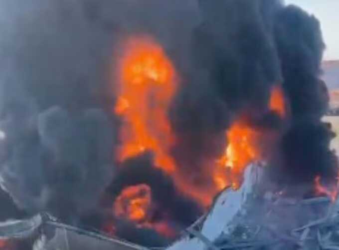 Fireballs erupt as drones hit Castrol site in Erbil amid Iran threat
