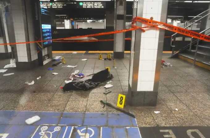 Three people stabbed in machete attack at New York’s Grand Central Station