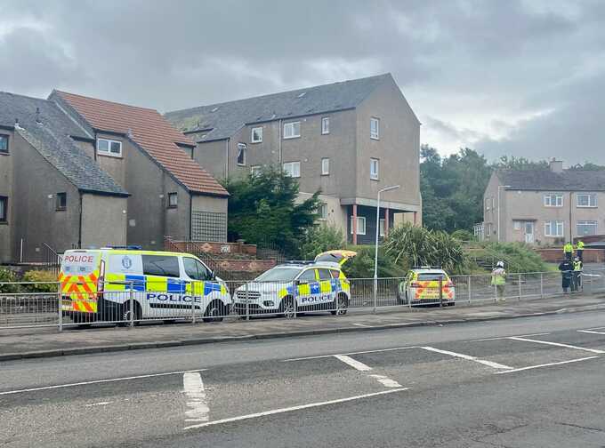 Two police officers hospitalised after car incident in Scottish town of Hamilton