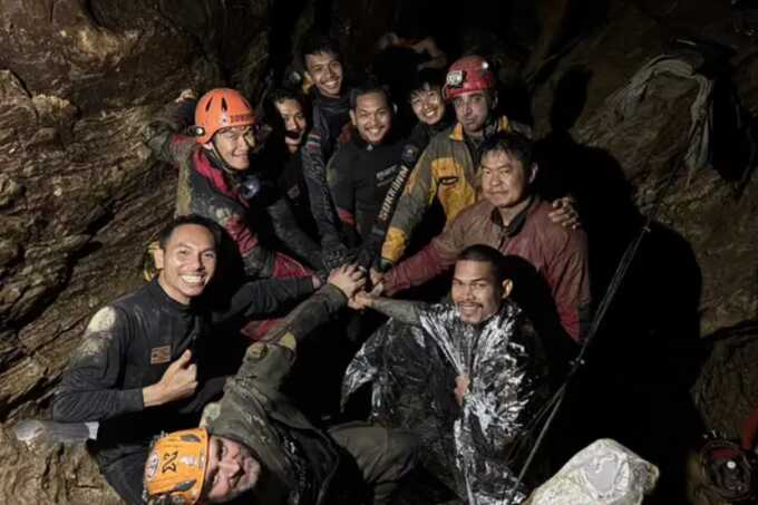 Four trapped in flooded Laos cave rescued after week-long ordeal