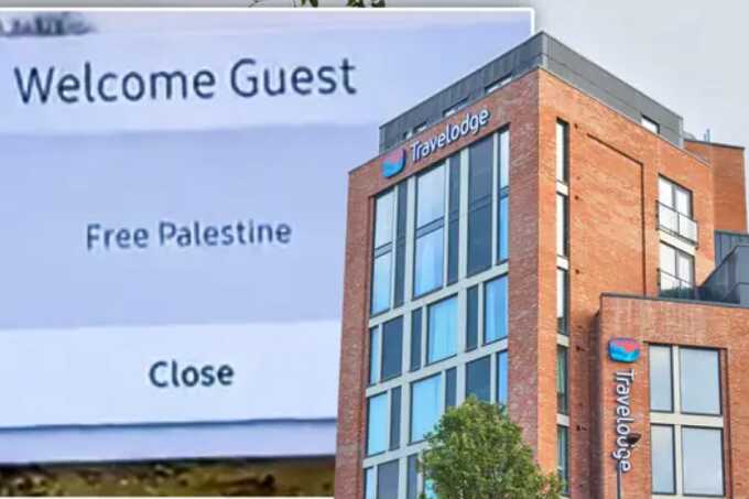 Travelodge launches probe after Jewish guests greeted with "Free Palestine" message