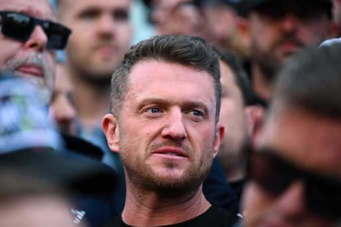 Tommy Robinson detained at Heathrow under counter-terrorism laws after week of unrest