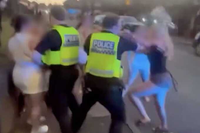 Outrage as video shows officers striking girls — police say force justified