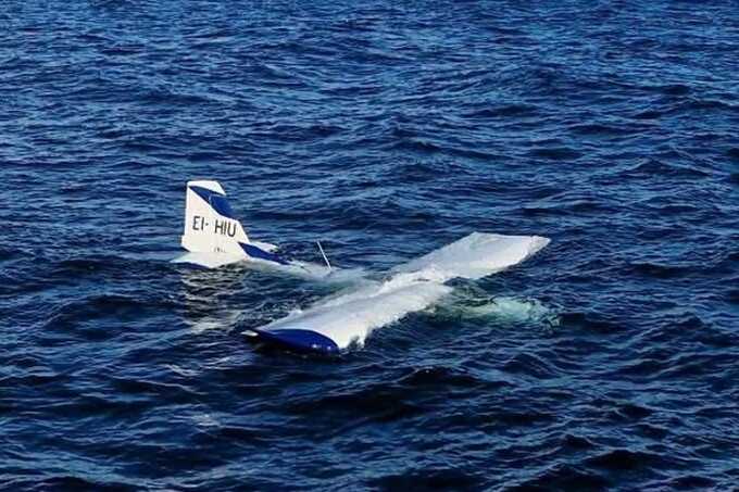 Two rescued after microlight crashes into sea off Welsh coast