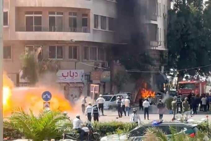 Bombs explode near Emmanuel Macron during Damascus visit, leaving 18 injured
