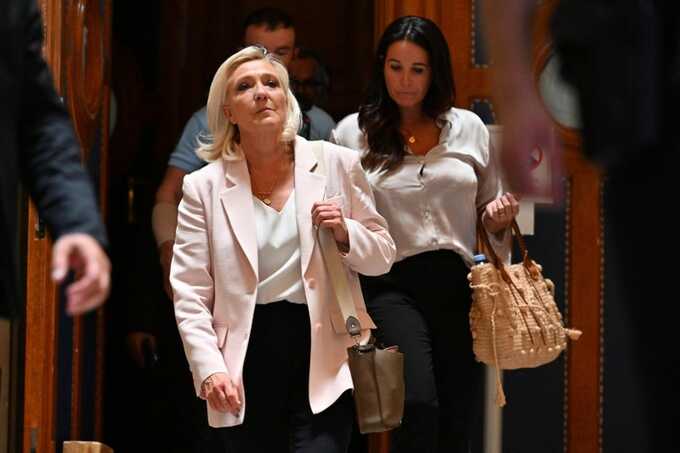 French far-right leader Marine Le Pen convicted in €2.8m fraud case but cleared to run in future elections