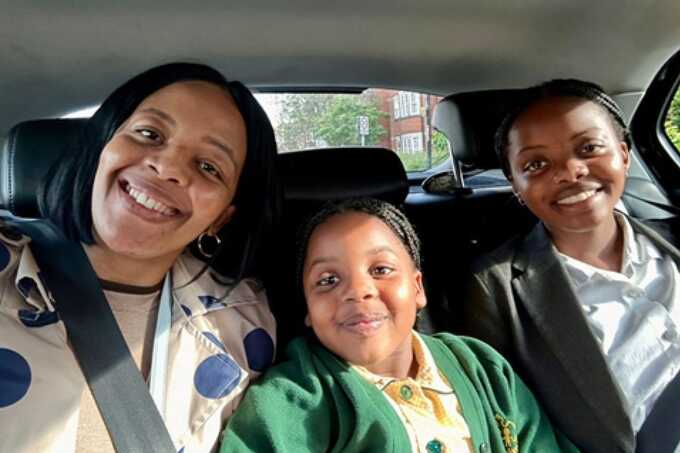 Mum and two daughters found dead in Bedford home are pictured as police hunt husband who fled to Zimbabwe