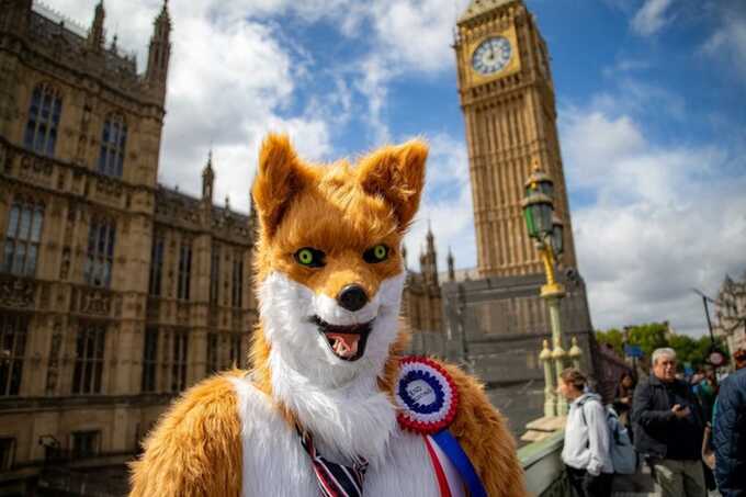Man in fox costume joins race to unseat Nigel Farage in Clacton by-election