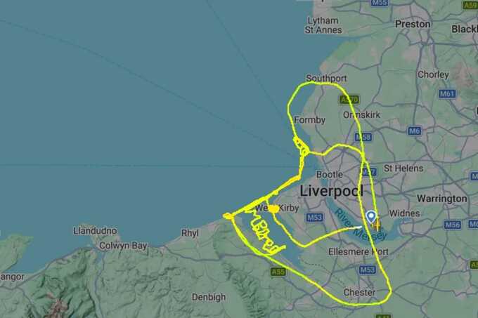 Pilot spells out "I’m bored" during two-hour test flight over northwest England
