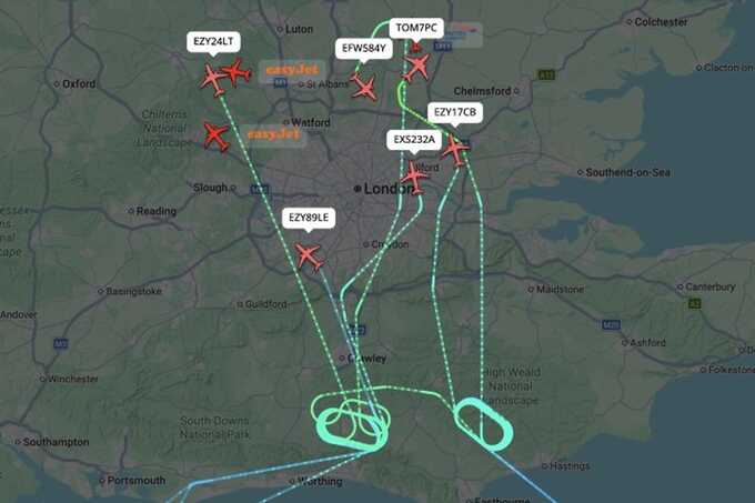 Nine flights declare emergencies after Gatwick runway closure sparks overnight chaos
