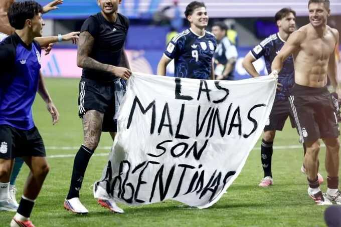 UK hits back after Argentina’s Falklands banner sparks World Cup row