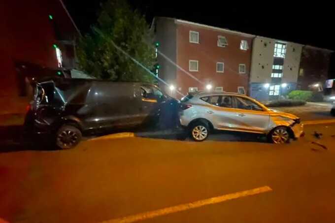 Drunk soldiers arrested after stealing Army Bulldog and smashing cars in £100,000 rampage