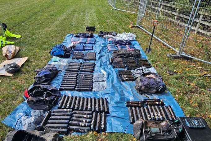 Massive stash of ecstasy, MDMA and ketamine found buried beneath Creamfields
