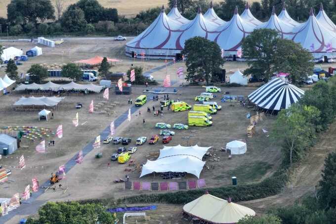 Big Church Festival locked down after metal beam falls on crowd, injuring six