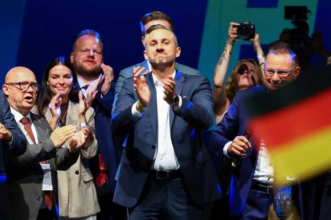 Merz’s party loses German state election as AfD wins 43.8% of the vote