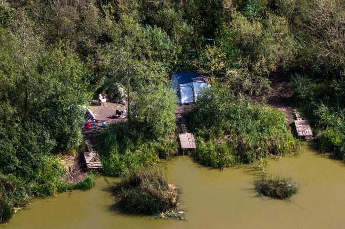 Four arrested after three-month-old baby girl dies at remote Staffordshire woodland campsite