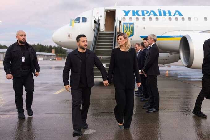 Zelensky’s plane nearly hit by drone on way to King Harald’s funeral