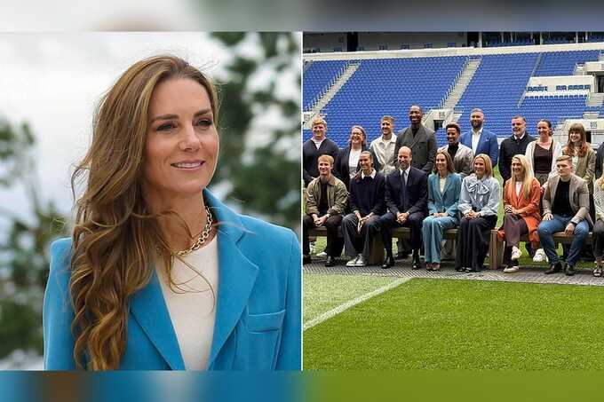 Princess Kate makes surprise appearance with Prince William at Everton stadium