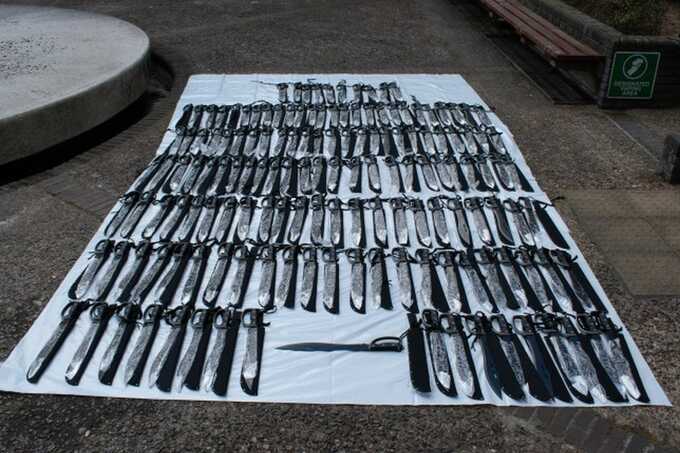 Security guard sold illegal zombie knives to schoolchildren