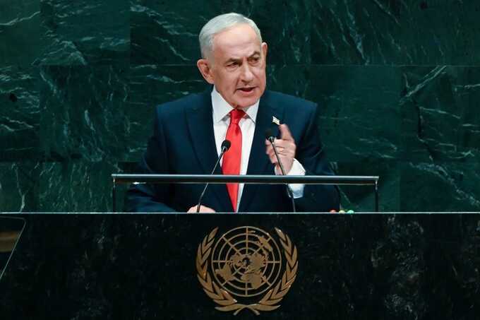 Netanyahu defends Israel at United Nations as delegates boo and walk out