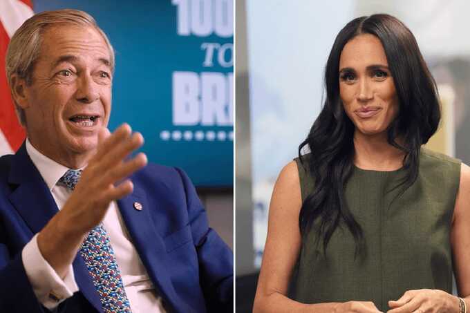 Nigel Farage jokes he’ll "deport" Meghan if he becomes Prime Minister