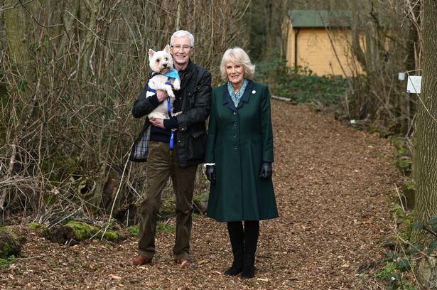 paul, a dog and camilla parker bowles