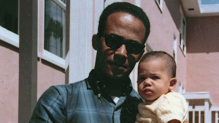 Picture of Donald J Harris with daughter Kamala. Pic Kamala Harris