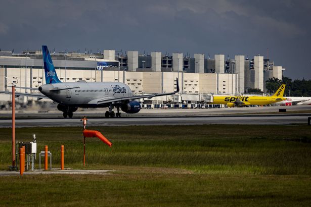 A photo of the plane in Fort Lauderdale International Airport