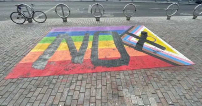 Tube station forced to remove pride flags after police fail to catch vandal