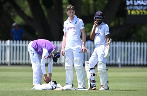 Rocky Flintoff (centre) during the game against a Cricket Australia XI. eiqrtiktixuinv