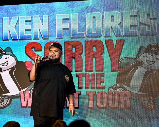 PASADENA, CALIFORNIA - AUGUST 10: Comedian Ken Flores performs at The Ice House Comedy Club on August 10, 2024 in Pasadena, California. (Photo by Michael S. Schwartz/Getty Images) eiqruidezidzhinv