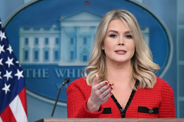 White House Press Secretary Karoline Leavitt speaks during the daily press briefing in the Brady Press Briefing Room of the White House in Washington, DC, on January 31, 2025. (Photo by Mandel NGAN / AFP) (Photo by MANDEL NGAN/AFP via Getty Images)