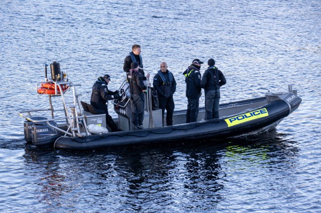 A police recovery operation on the River Dee, near to the Queen Elizabeth Bridge, in Aberdeen, where a body has been recovered near to where two missing sisters were last seen. Eliza and Henrietta Huszti, both aged 32, were last seen on CCTV on Market Street at Victoria Bridge in Aberdeen at about 2.12am on Tuesday January 7. Picture date: Friday January 31, 2025. PA Photo. See PA story POLICE Sisters. Photo credit should read: Michal Wachucik/PA Wire