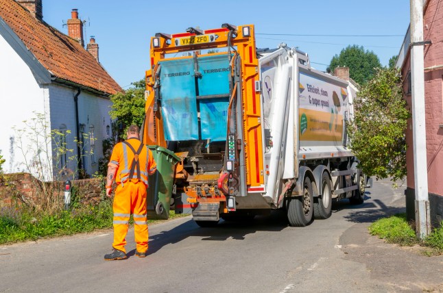 East Suffolk Council waste collection vehicle, Dennis Elite, Scottish, Suffolk, England, UK. (Photo by: Geography Photos/Universal Images Group via Getty Images)