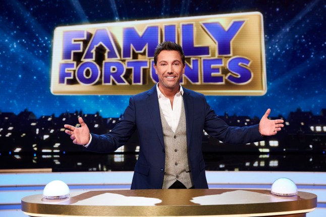 This image and the information contained herein is strictly embargoed until 00.01 Tuesday 15th September 2020 From Thames Family Fortunes on ITV Pictured: Gino D?Acampo. This photograph is (C) Thames and can only be reproduced for editorial purposes directly in connection with the programme or event mentioned above, or ITV plc. Once made available by ITV plc Picture Desk, this photograph can be reproduced once only up until the transmission [TX] date and no reproduction fee will be charged. Any subsequent usage may incur a fee. This photograph must not be manipulated [excluding basic cropping] in a manner which alters the visual appearance of the person photographed deemed detrimental or inappropriate by ITV plc Picture Desk. This photograph must not be syndicated to any other company, publication or website, or permanently archived, without the express written permission of ITV Picture Desk. Full Terms and conditions are available on the website www.itv.com/presscentre/itvpictures/terms For further information please contact: james.hilder@itv.com / 0207 157 3052