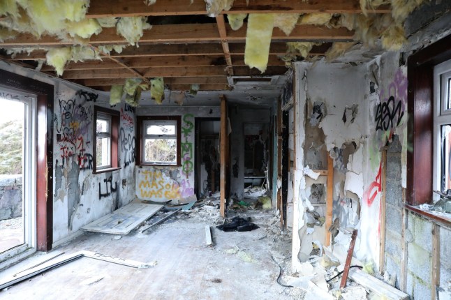 Mandatory Credit: Photo by Peter Jolly/REX/Shutterstock (14999331f) The cottage at Glencoe which was once owned by Jimmy Savile. Demolition has been delayed to a bat survey not been completed. Cottage that was once owned by Jimmy Savile, Glencoe, UK - 11 Dec 2024