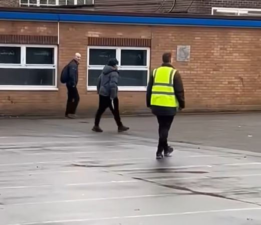 A 12-year-old boy has been arrested after police were called to a high school after a boy was seen in the grounds carrying a large knife. The incident happened on Monday afternoon at Reddish Vale High in Stockport around the end of the school day. A video has been shared online showing what appears to be a boy holding the large bladed weapon.