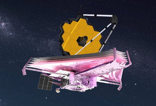 Artist’s impression of the James Webb Telescope. Scientists have spotted a 