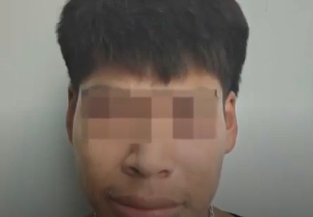 Shot of Mexican teen with blurred face